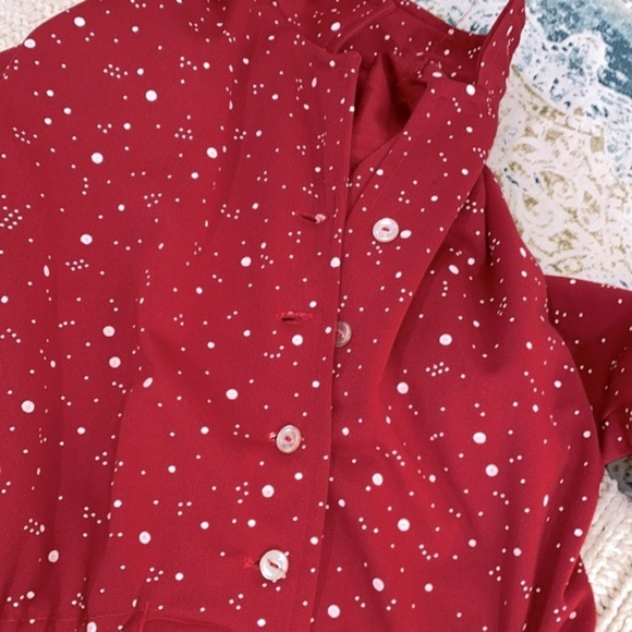 Vintage red dress size medium - Picture 5 of 9